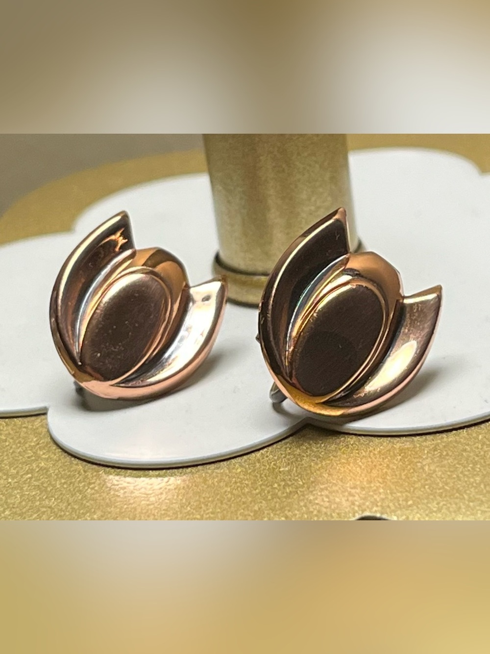 Renoir 1950’s Copper Tulip Earrings Excellent vintage condition
